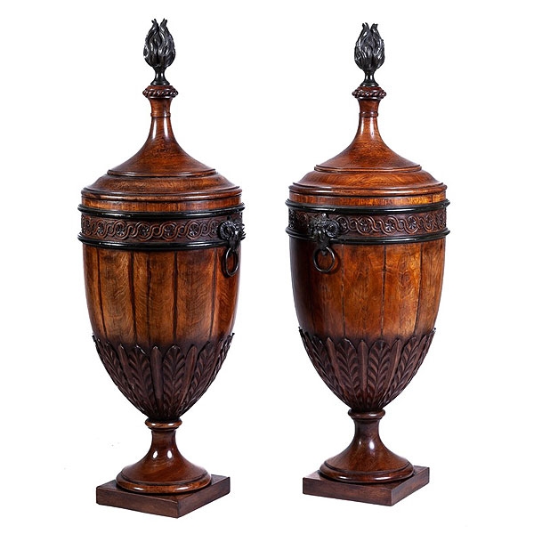 Pareja de cuberteros de caoba Adam 1780