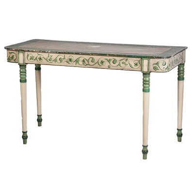 Consola de madera policromada