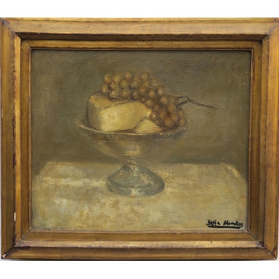 Sofía Morales Sandoval  &quot;Bodegón con uvas y queso&quot; 