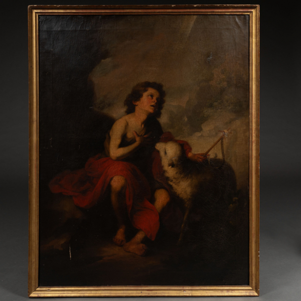 "San Juan Bautista niño"  ESCUELA ESPAÑOLA DEL SIGLO XVIII