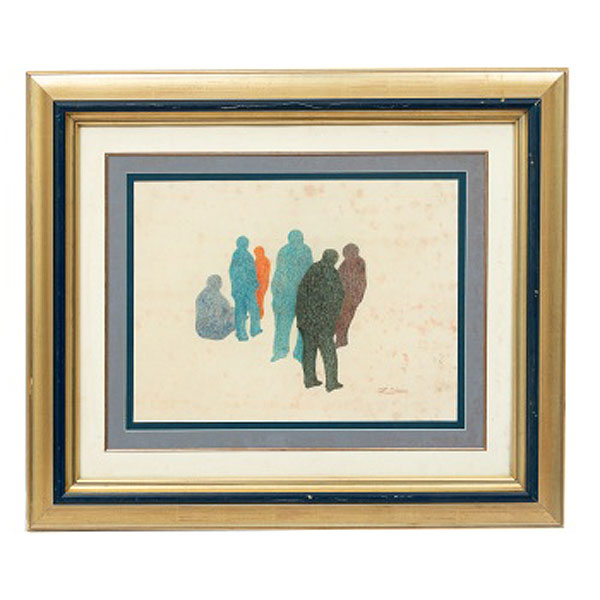 DIONISIO BLANCO ORTEGA  (San Salvador del Valle, Vizcaya 1927 - Bilbao 2003) "Personajes "