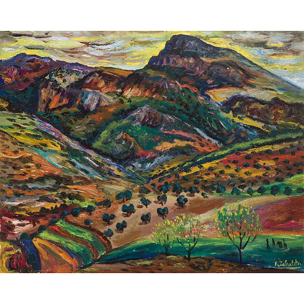 Rafael Zabaleta.  "Sin t&iacute;tulo - Paisaje (1948)".