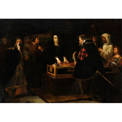 Jose María Rodríguez de Losada (1826 - 1896).  &quot;La muerte de Felipe el Hermoso&quot;.