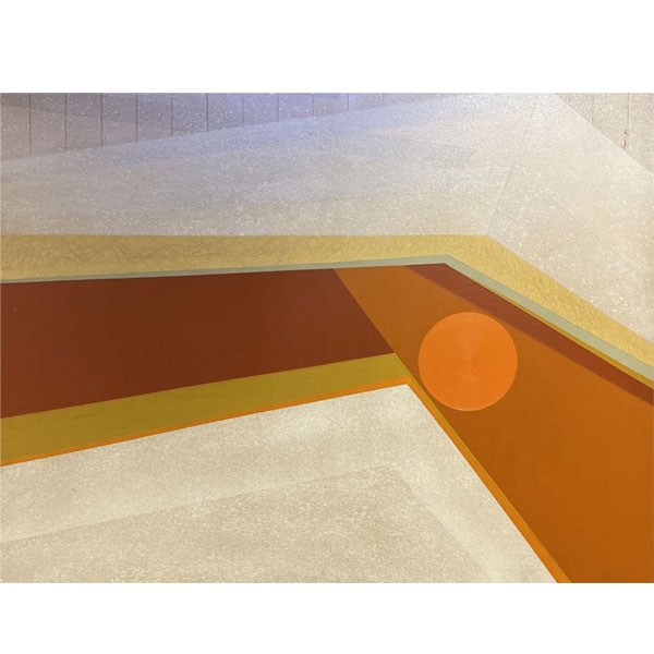 Leopoldo Lomelí – Paisaje Cubista – Acrílico sobre tela