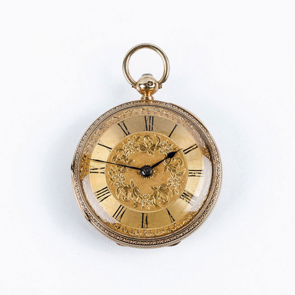 Delicado reloj lepine R. STEWART, Argyle & Buchanan Sts., Glasgow, Nº 16044. En bella caja de oro, 43 mm 