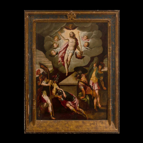 La Resurrección de Cristo, Escuela hispano-flamenca del s. XVI, círculo de Pedro de Campaña.