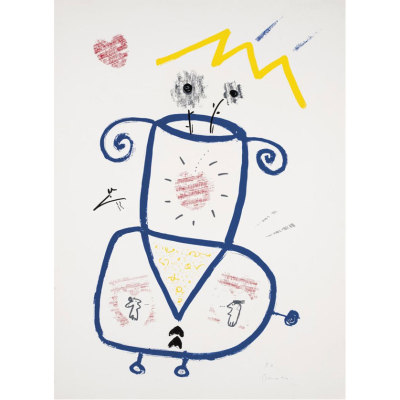 ESCUELA ESPA&Ntilde;OLA S. XX. "Sin t&iacute;tulo (1994)". Serigraf&iacute;a sobre papel. Firmado. 