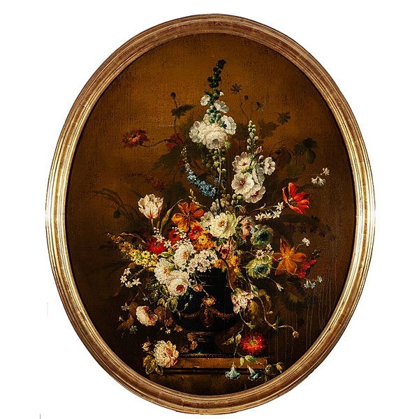 Escuela espa&ntilde;ola c.1900 Florero