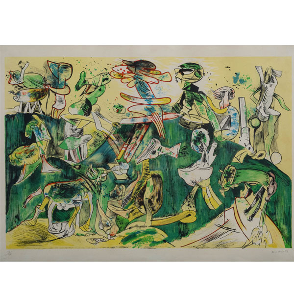 "S/T"  BONIFACIO ALFONSO (San Sebasti&aacute;n, 1933 - 2011). Litograf&iacute;a/papel