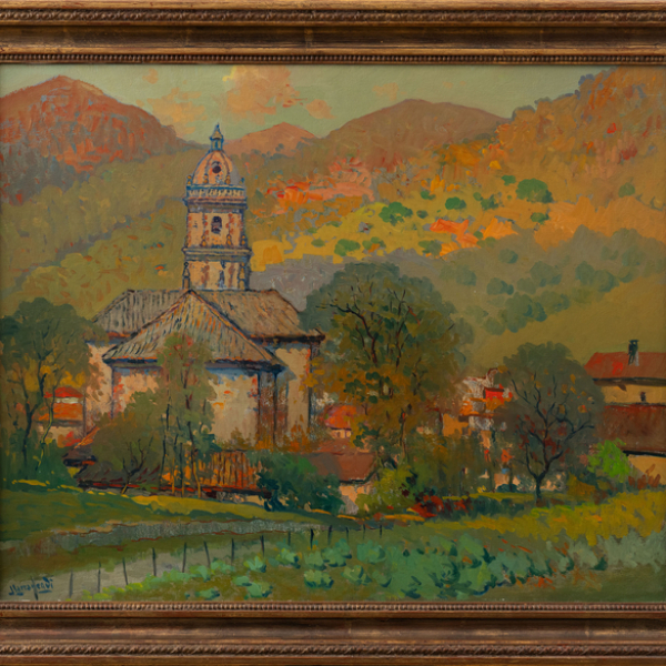 "Vista de Irurita"  JUAN LARRAMENDI (Vera, 1917-2005)