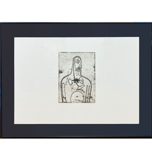 Jaume Plensa: aguafuerte sin título 11/22 (1983)