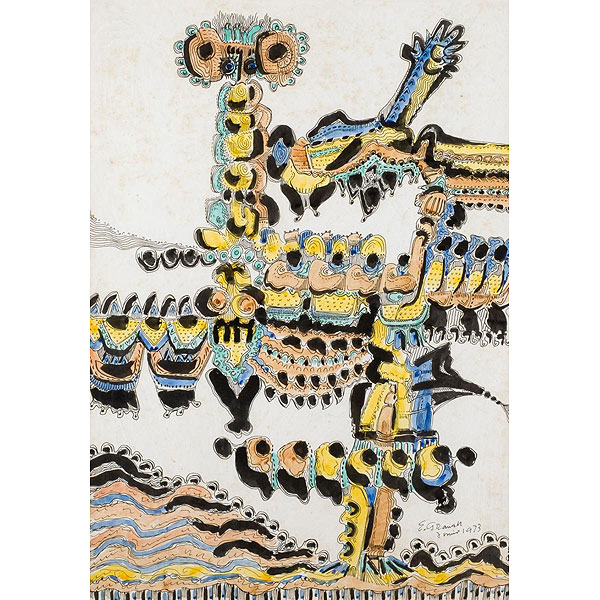 Eugenio Granell.  "Figura junto al mar".