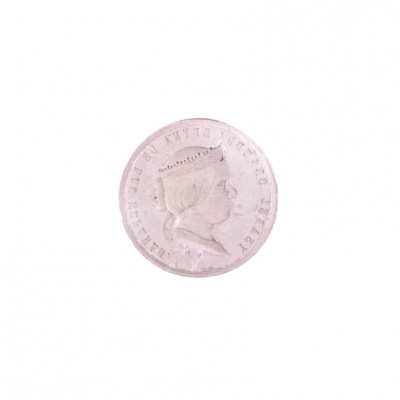 LOUIS CHARLES BOUVET.  &quot;Medalla conmemorativa de la Exposición de Agricultura de Madrid, 1857&quot;. Molde en escayola. S. XIX.