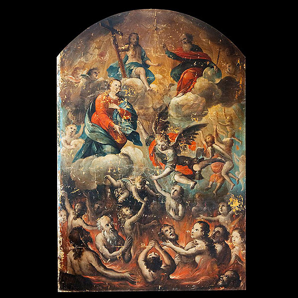 Atribuído a GREGORIO VASQUEZ DE CEBALLOS (Santa Fe de Bogotá, 9 de mayo de 1638–1711), LOTE ESTRELLA, Escuela colonial Virreinal de la Nueva Granada, Colombia.