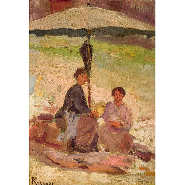 Darío de Regoyos. Dos damas en la playa