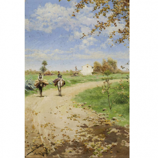 Manuel García y Rodríguez. Campesinos en camino