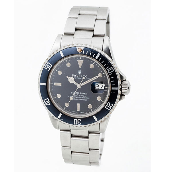 eloj cab., suizo ROLEX Oyster Perpetual Date Submariner, 1000 m/300 ft, cronómetro oficial certificado, ref 16800.