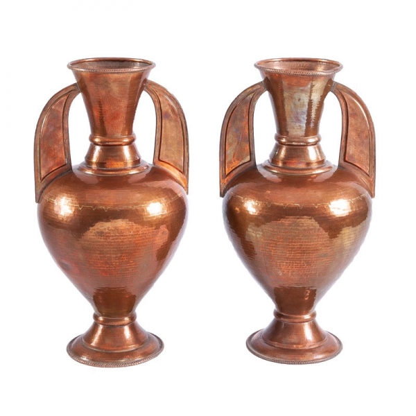 Pareja de Jarrones de la Alhambra de cobre ffs.S.XIX