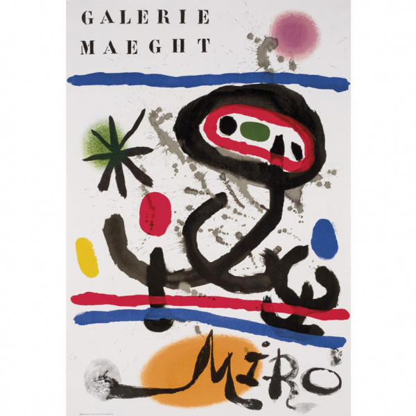 JOAN MIRÓ (DESPUÉS).   "Cartel. Joan Miró". Editado por Galerie Maeght, París.
