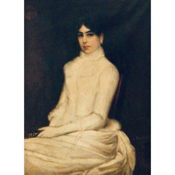 Dion&iacute;s Baixeras Verdaguer (Barcelona, 1862-1943)  Retrato de Maria del Pilar Casanovas Fortuny.  