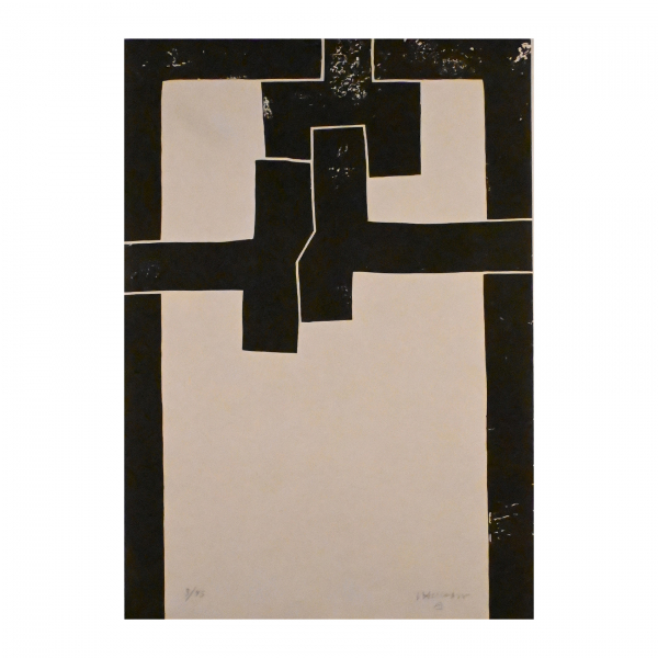 Eduardo Chillida Juantegui (San Sebastián, 1924- 2002)  Barcelona I.  Litografía sobre papel. Firmada y numerada 33/75 a lápiz.