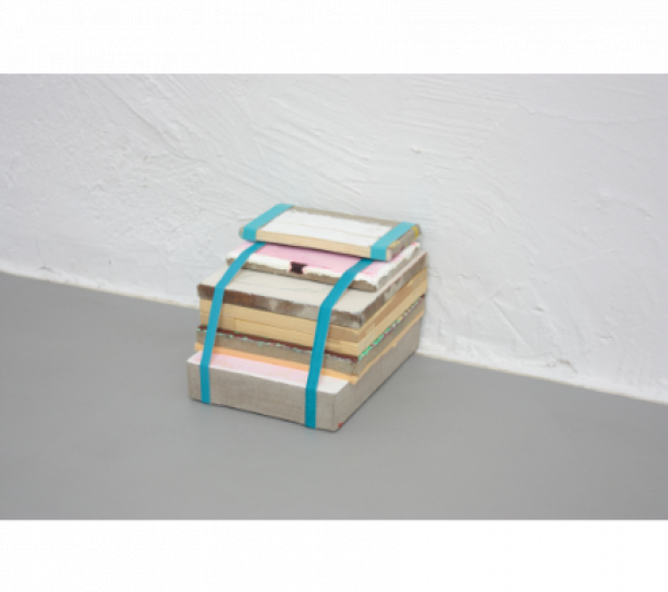 GUILLERMO MORA (Alcalá de Henares, 1980)  [s][helf], 2013   Óleo sobre tabla entelada