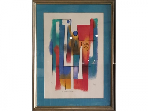 Carlos Mérida – Fantasías Geométricas – litografía