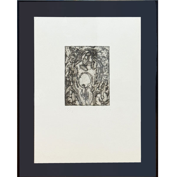 Jaume Plensa: aguafuerte sin título 12/12 (1983)