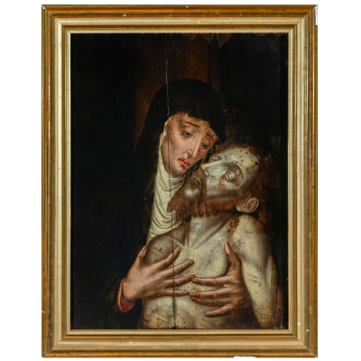 Atribuido a LUIS DE MORALES &quot;EL DIVINO&quot; (Badajoz h. 1510 - 1586) - La Piedad.