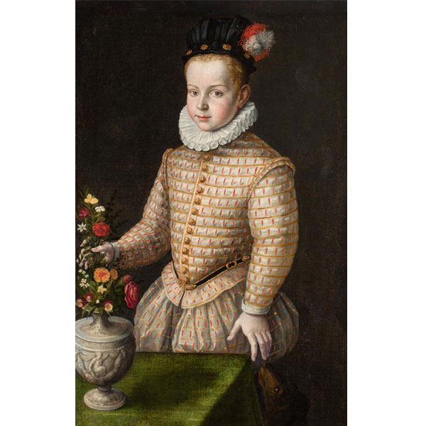 ESCUELA ESPAÑOLA S. XVI   "Retrato de D. Sebastián, rey de Portugal". 