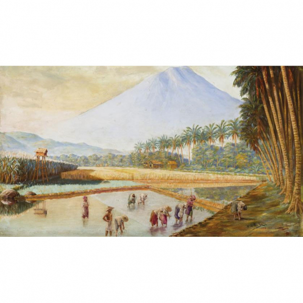 FABIAN DE LA ROSA (1869 - 1937) &quot;Paisaje filipino&quot;.