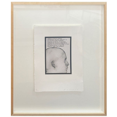  Jaume Plensa (Barcelona, 1955). &quot;Tornaria a parlar lentament&quot; (2021).   Grabado sobre papel de 300 gramos hecho a mano en el Museu Molí Paperer de Capellades.   Firmado a lápiz por el artista y numerado 43/50.