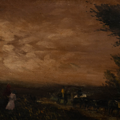 "La vacada"  RICARDO BAROJA (Minas de R&iacute;otinto, 1871-1953). 