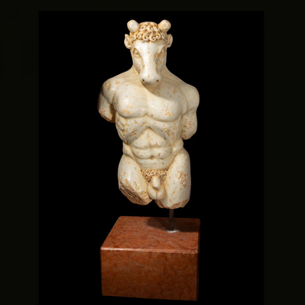 "Fauno" escultura de mármol, Italia siglo XVII. 