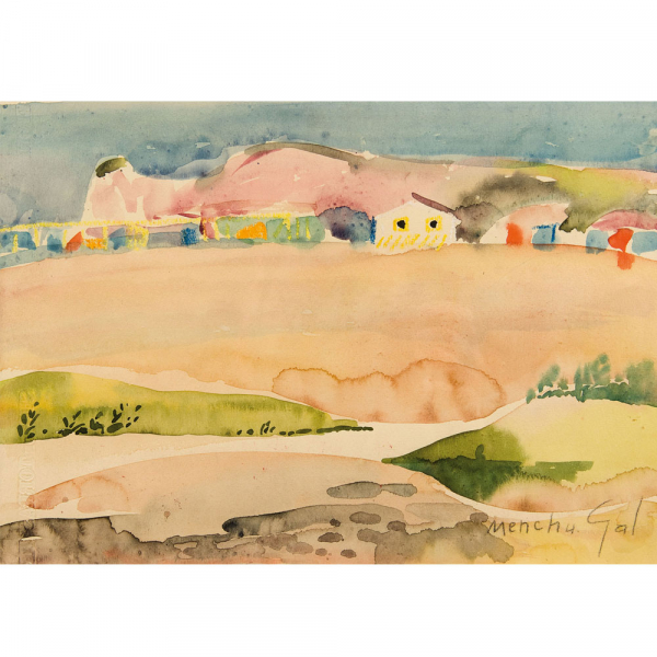 &quot;Vista de las Gemelas&quot; (Hendaya)  MENCHU GAL (Irún, 1919 - 2008)