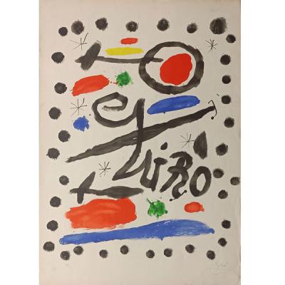Joan Miró (1893-1983). &quot;Barcelona 1964&quot;. Litografía a color firmada a lápiz por el artista. Ejemplar P.A.