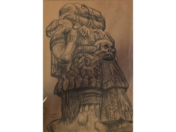 José Chávez Morado – Coatlicue – Carboncillo