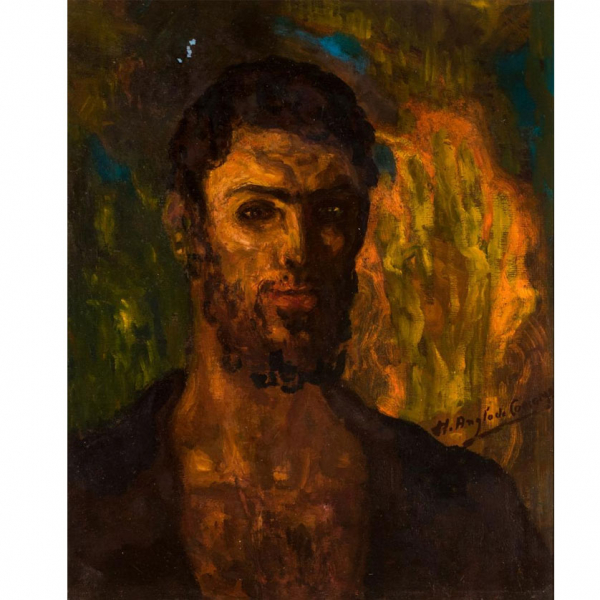 ANGLADA-CAMARASA, HERMENEGILDO (1871 - 1959)   "Cabeza del Bautista". 