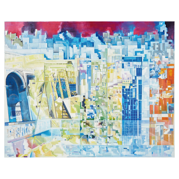 Elena Imirizaldu (Pamplona, 1959) Abstracto I. Óleo sobre tela.