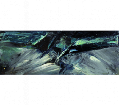 MANUEL VIOLA (Zaragoza,1916 - San Lorenzo de El Escorial, 1987)  Vientos lejanos (homenajes a Alberti), c.1964   Óleo sobre lienzo. 