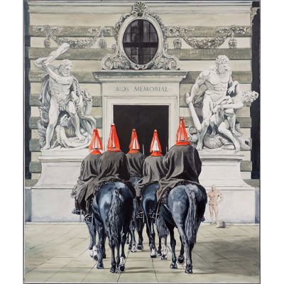 IGNACIO  GOITIA   (Bilbao 1968)  "Aids Memorial"  Acr&iacute;lico / Lienzo 