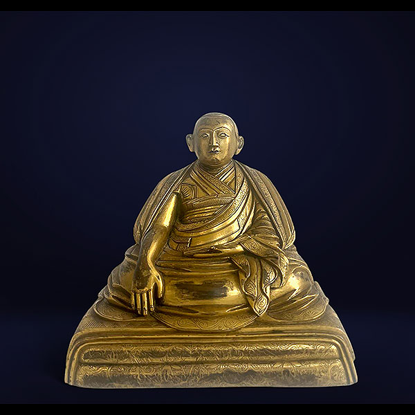 Retrato de Lama en Meditación, Tibet, Dinastía Qing, siglo XVIII.