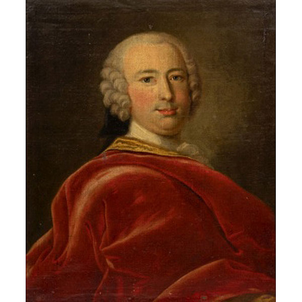 Escuela Europea  (S. XVIII) "Retrato de caballero"