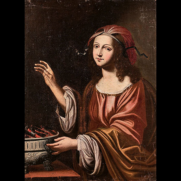 Escuela Italiana del siglo XVII - Alegoría del Invierno.