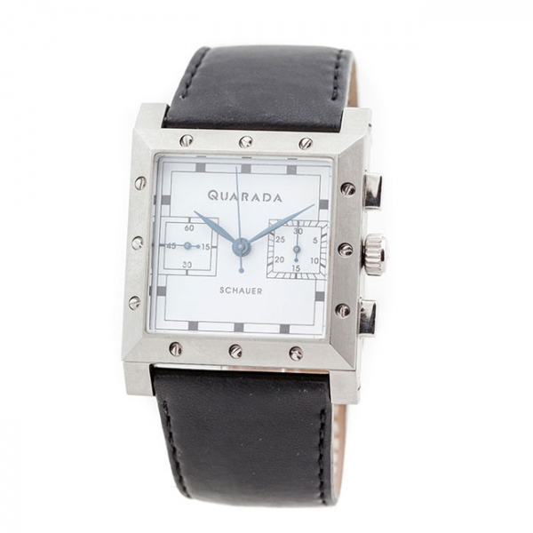 Reloj cronógrafo alemán Jörg SCHAUER, mod. 'Quarada'. Edición de diseño nº 136. Movimiento Automático.