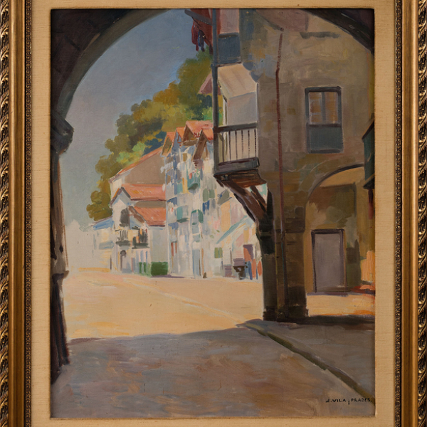 "Vista de Pasajes San Juan"  JULIO VILA PRADES (Valencia, 1873 - Barcelona, 1930)