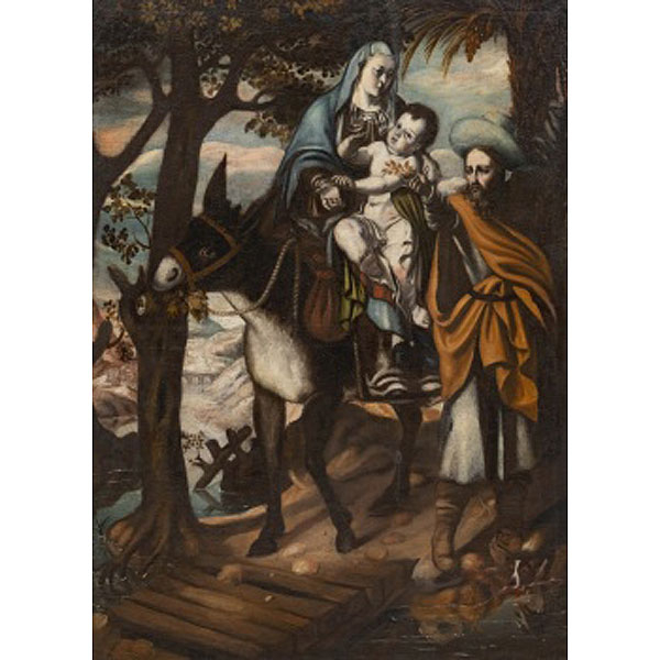  ESCUELA MEJICANA  (S. XVII) "Huida a Egipto "