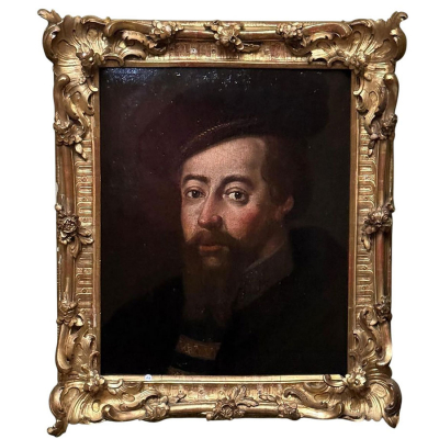 Retrato de Felipe II. Escuela española. Siglo XVII. Óleo sobre lienzo