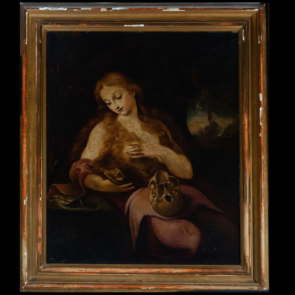 Magdalena Penitente, escuela cordobesa del siglo XVIII, círculo de Juan Antonio Frías Escalante. 