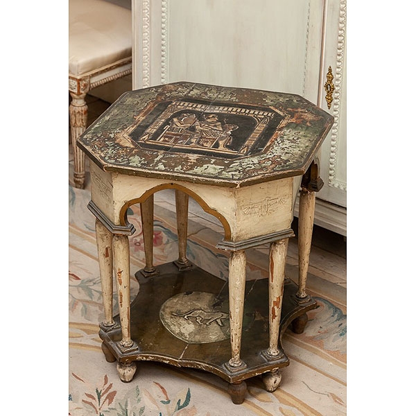 Mesa auxiliar italiana DE gusto egipcio S.XIX